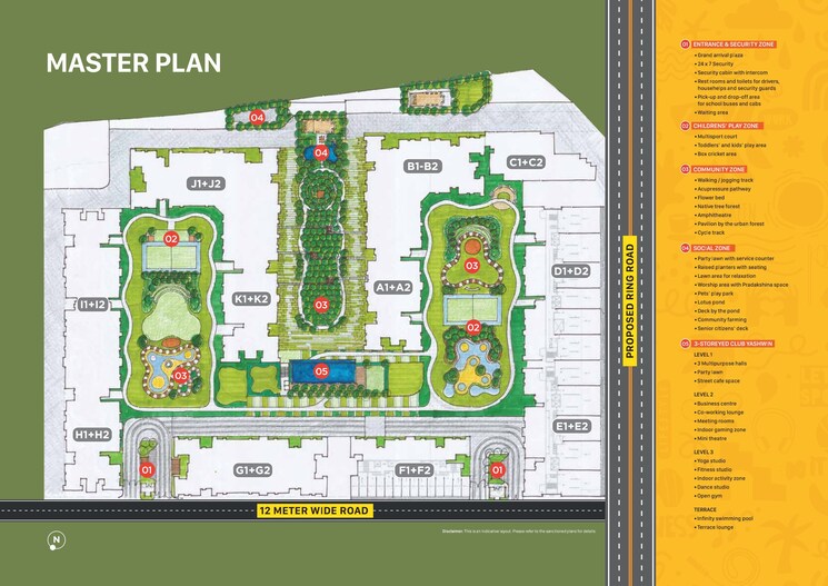 Master Plan, vilas-javdekar-yashwin-enchante 2 Bedroom 720 Sq.Ft. Apartment In Kharadi Pune 8592690