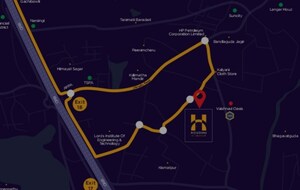 3 BHK Apartment – Map Location View at Vaishnavi Houdini, Bandlaguda Jagir - for Sale