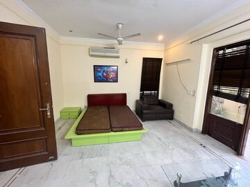 Bedroom in 3 BHK Builder Floor at Sushant Lok I – for Rent