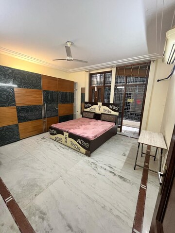 Bedroom in 3 BHK Builder Floor at Sushant Lok I – for Rent