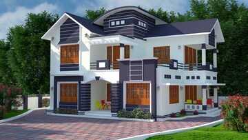 3 BHK Villa – Exterior View View at Mundur - for Sale