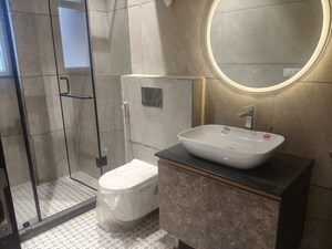 Bathroom in 3 BHK Builder Floor at Skywhales Vienna Greens, Sector 99a – for Sale