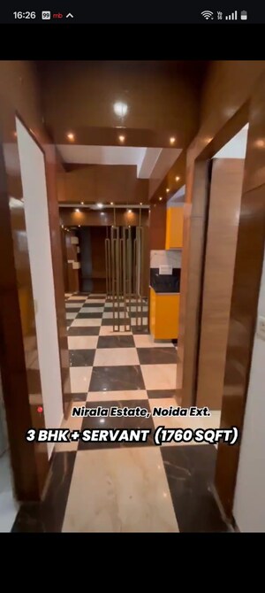 Staircase in 3 BHK Apartment at Nirala Estate, Tech Zone 4 Greater Noida – for Sale