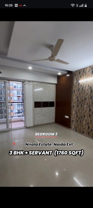 Living Room in 3 BHK Apartment at Nirala Estate, Tech Zone 4 Greater Noida – for Sale