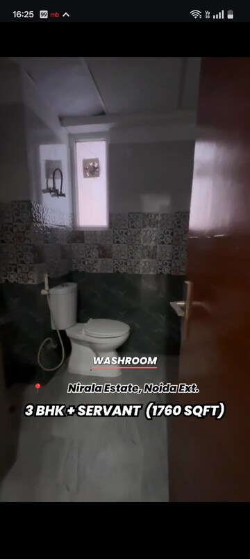 Bathroom in 3 BHK Apartment at Nirala Estate, Tech Zone 4 Greater Noida – for Sale