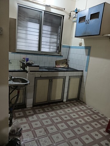 Kitchen in 1 RK Apartment at Ramanand CHS, Vile Parle East – for Rent