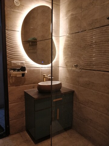Bathroom in 4 BHK Builder Floor at Green Fields Colony – for Rent
