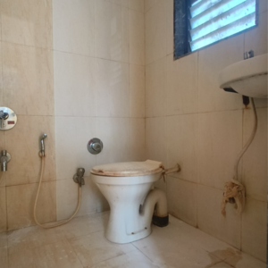 Bathroom in 3 BHK Apartment at Parsik Nagar – for Sale