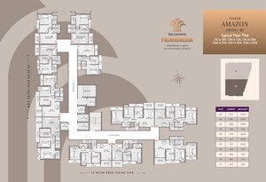 Floor Plan in 1 BHK Apartment at Yes Palm Riveria, Mumbra – for Sale