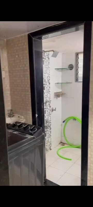 Bathroom in 1 BHK Apartment at Sankalp II, Malad East – for Rent