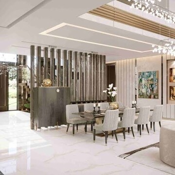 Living Room in 5 BHK Penthouse at Emaar Palm Gardens, Sector 83 – for Rent