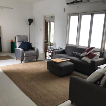 Living Room in 3 BHK Apartment at Jubilee Hills – for Rent