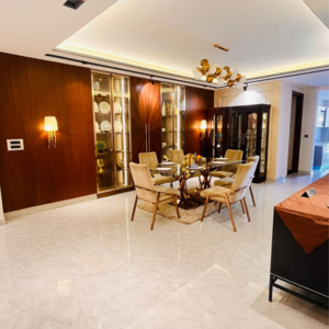 Living Room in 4 BHK Builder Floor at Ansal API Esencia, Sector 67 – for Sale