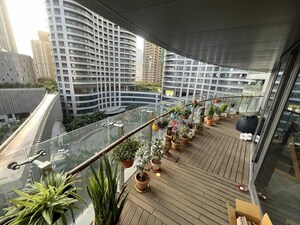 Balcony in 4 BHK Apartment at Lodha World View, Worli – for Sale