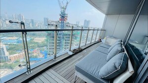 Balcony in 4 BHK Apartment at Lodha World View, Worli – for Sale