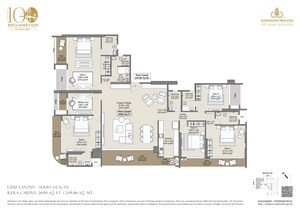 Floor Plan in 3 BHK Apartment at Bandra West – for Sale