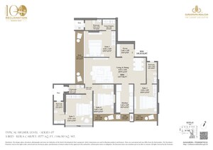 Floor Plan in 5 BHK Apartment at Bandra West – for Sale