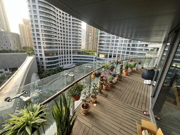 Balcony in 4 BHK Apartment at Lodha World View, Worli – for Rent