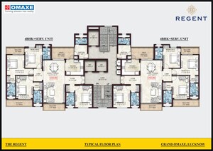 Floor Plan in 3.5 BHK Apartment at Omaxe Grand Omaxe, Gomti Nagar – for Sale