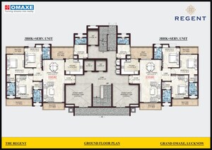 Floor Plan in 4 BHK Apartment at Omaxe Grand Omaxe, Gomti Nagar – for Sale
