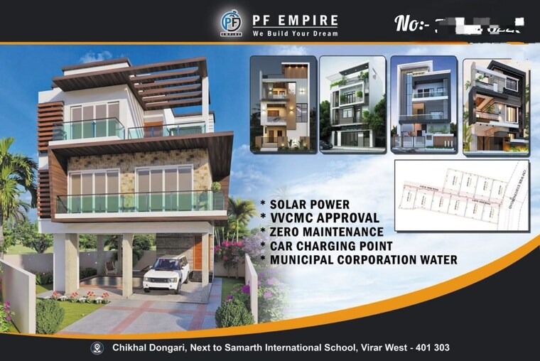 Exterior View, virar west 3 Bedroom 1300 Sq.Ft. Villa In Virar West Palghar 8594462