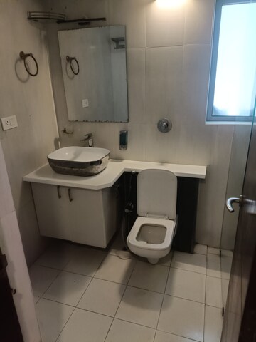 Bathroom in 3 BHK Apartment at Salarpuria Sattva Magnificia, Old Madras Road – for Rent