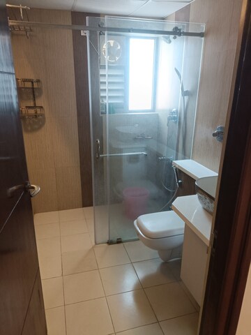 Bathroom in 3 BHK Apartment at Salarpuria Sattva Magnificia, Old Madras Road – for Rent