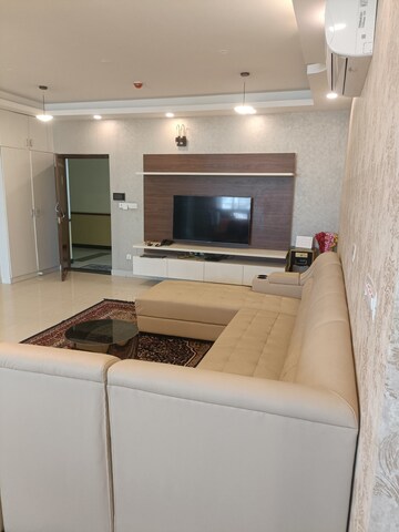 Living Room in 3 BHK Apartment at Salarpuria Sattva Magnificia, Old Madras Road – for Rent