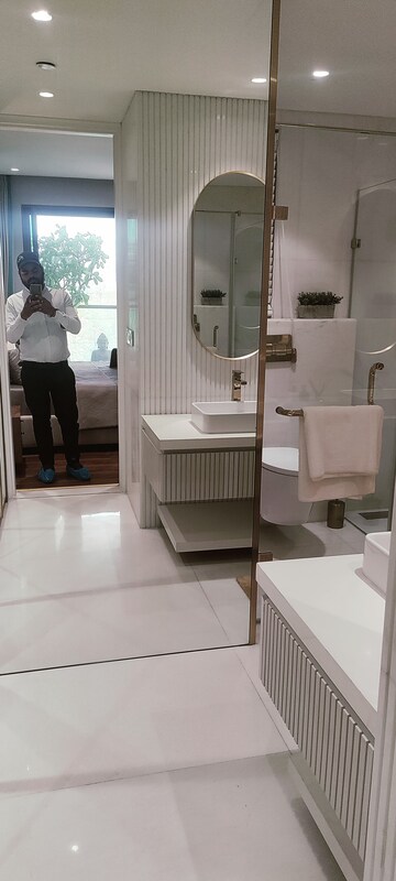Bathroom in 3 BHK Apartment at Omaxe Royal Residency Faridabad, Sector 79 – for Rent
