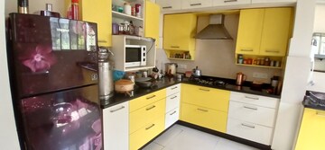 Kitchen in 3 BHK Apartment at Srirama Elite Bangalore, Rt Nagar – for Rent