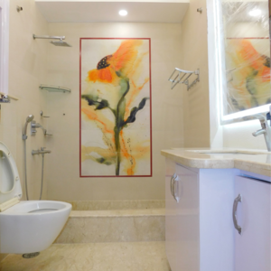 Bathroom in 3 BHK Builder Floor at South Extension I – for Sale