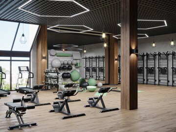 Gym in 3 BHK Apartment at Rustomjee Crown, Prabhadevi – for Sale
