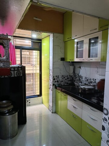 Kitchen in 1 BHK Apartment at Shree Drushti, Ghodbunder Road – for Rent