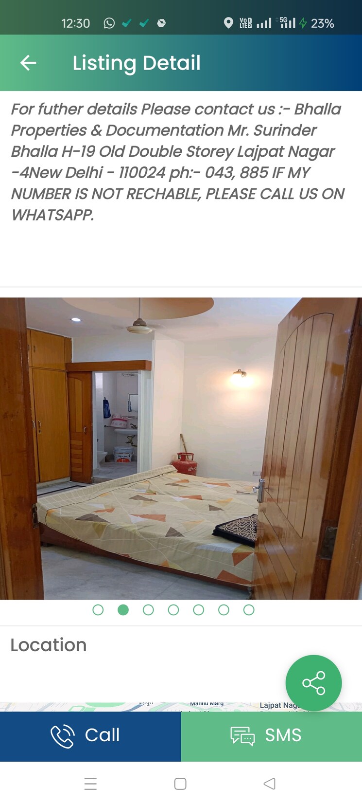 Bedroom, new rajinder nagar 2 Bedroom 687 Sq.Ft. Independent House In New Rajinder Nagar Delhi 8595359