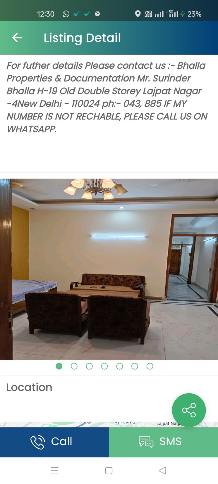 Bedroom, new rajinder nagar 2 Bedroom 687 Sq.Ft. Independent House In New Rajinder Nagar Delhi 8595359