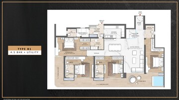 Floor Plan in 3.5 BHK Apartment at Smart World The Edition, Sector 66 – for Sale