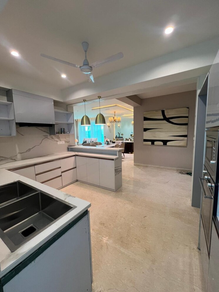 Kitchen, maya-green-lotus-utsav 5 Bedroom 3130 Sq.Ft. Apartment In International Airport Road Zirakpur 8595443