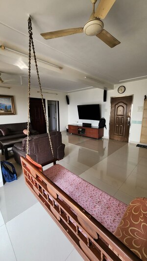 Living Room in 4 BHK Apartment at Vrindavan Society Borivali West, Borivali West – for Sale