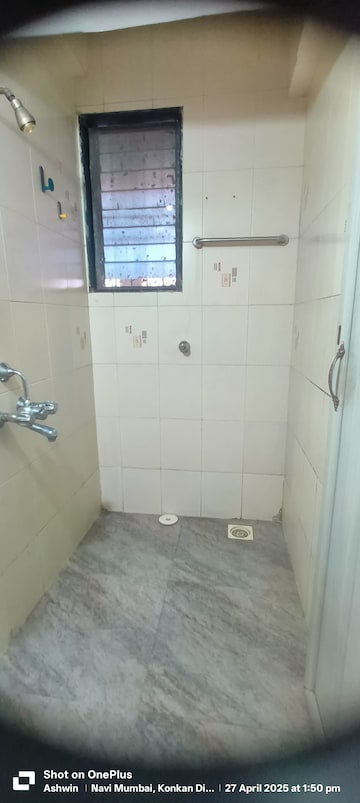 Bathroom in 1 BHK Apartment at Sunflower Chs, Kopar Khairane – for Rent