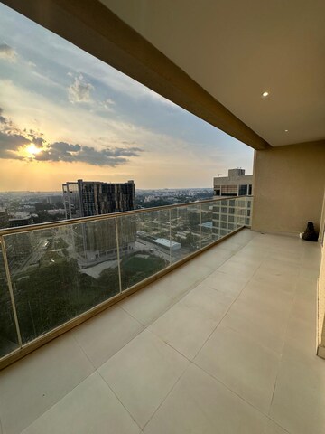 Balcony in 3 BHK Apartment at Bhartiya City Leela Residences, Thanisandra Main Road – for Sale