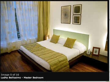 Bedroom in 4 BHK Apartment at Lodha Bellissimo, Mahalaxmi – for Rent