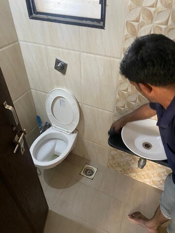 Bathroom in 2 BHK Apartment at Vastushree Adrina, Mundhwa – for Rent