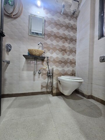 Bathroom in 2 BHK Apartment at Parsik Nagar – for Sale