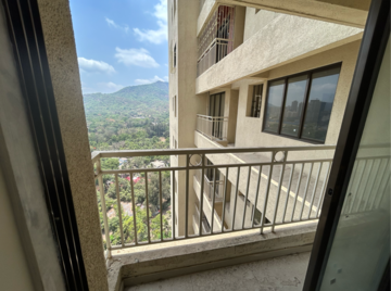 Balcony in 2 BHK Apartment at Ram Pushpanjali Residency, Owale – for Rent
