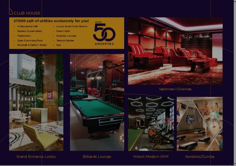 Exterior View, vaishnavi-houdini 3 Bedroom 1865 Sq.Ft. Apartment In Bandlaguda Jagir Hyderabad 8596338