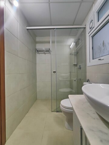 Bathroom in 3 BHK Apartment at Bhartiya City, Thanisandra Main Road – for Rent