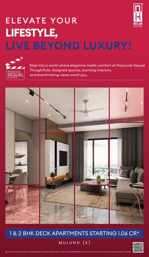 Staircase in 1 BHK Apartment at Mulund East – for Sale