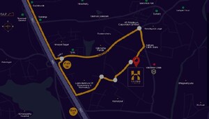 2 BHK Apartment – Map Location View at Vaishnavi Houdini, Bandlaguda Jagir - for Sale