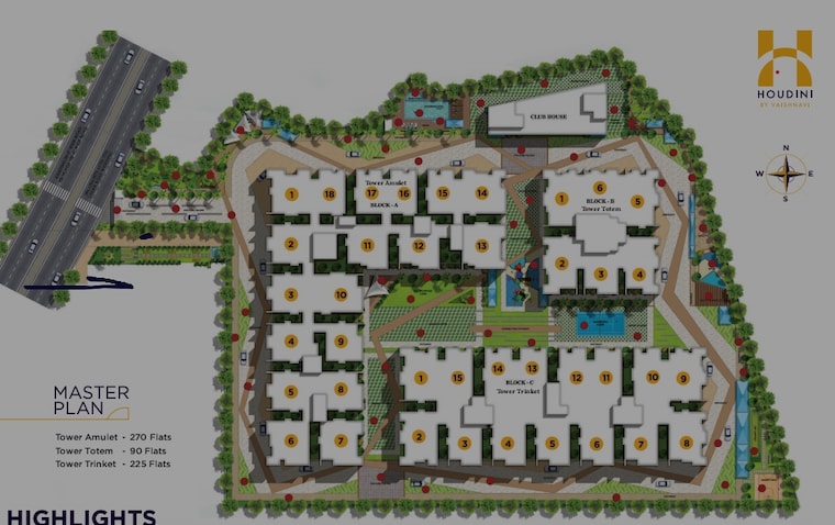 Master Plan, vaishnavi-houdini 2 Bedroom 1193 Sq.Ft. Apartment In Bandlaguda Jagir Hyderabad 8596472