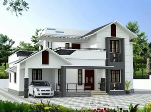 3 BHK Villa – Exterior View View at Ottapalam - for Sale